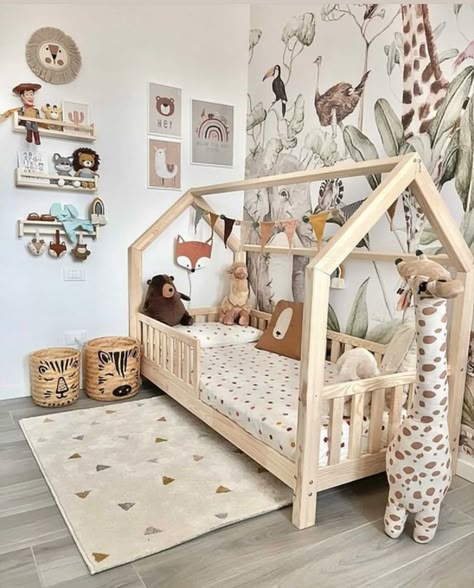 Toddler Boy Room Decor, Kids Rooms Inspo, Baby Room Neutral, Kids Bedroom Inspiration, Baby Boy Room Decor, Toddler Room Decor, Nursery Room Design, Toddler Boys Room, Baby Room Inspiration