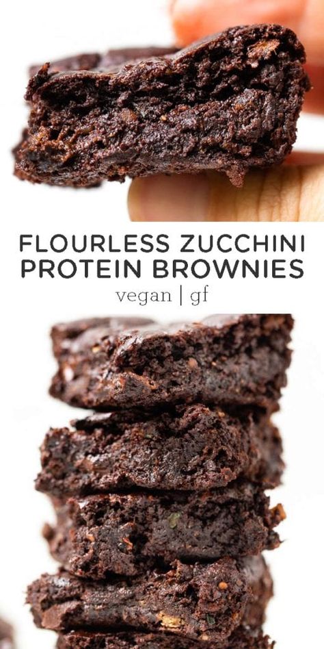 Zucchini Protein, Zucchini Chocolate, Banana And Chocolate, Zucchini Brownies, Protein Brownies, Simply Quinoa, Healthy Brownies, Protein Desserts, Chocolate Zucchini