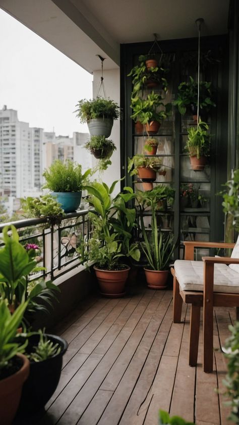 Transform your small apartment into a sanctuary with these inspiring balcony garden ideas From DIY design to aesthetic inspiration discover creative decor ideas for your apartment Elevate your space with terrace and herb decor bringing a touch of nature into your home Apartment Patio Ideas Plants, Balconies With Plants, Small Apt Balcony Ideas, Small Apartment Patio Garden, Open Terrace Ideas Balconies, High Rise Balcony Decor, Herb Balcony Garden, Small Balcony Garden Ideas Indian, Garden Apartment Ideas