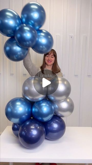 Ballon Bunch Ideas, Ballon Decorations Birthday Background, Small Garland Balloon, How To Tie 4 Balloons Together, Balloons Arch Backdrop, How To Make A Balloon Garland Diy, How To Attach Balloons Together, Half Arch Balloon Garland, How To Make A Balloon Arch Step By Step