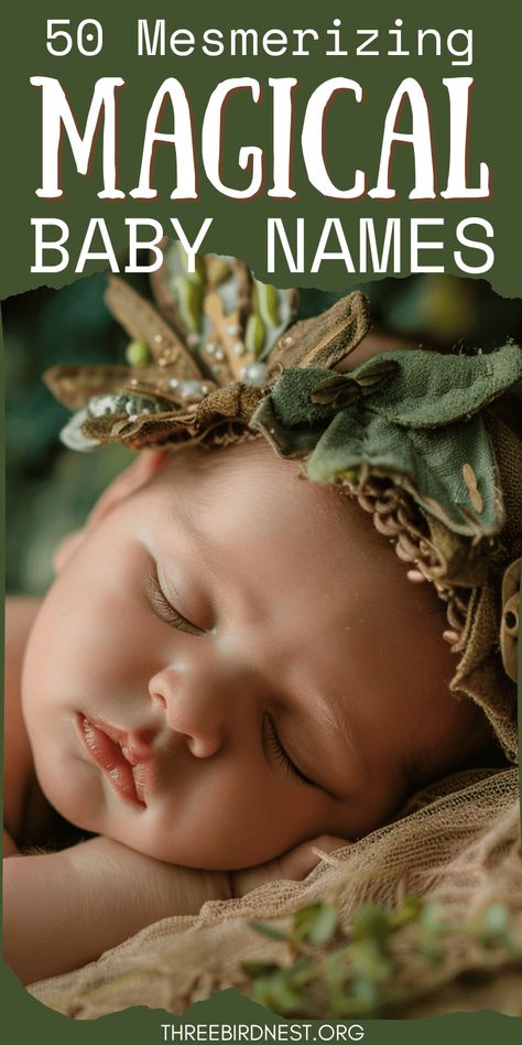 Names of Enchantment: 50 Magical Baby Names Steeped in Lore - This Little Nest Most Unique Baby Names, Hippy Baby, Magic Names, Hippie Names, Mystical Names, Fairy Names, Gothic Baby, Fairy Baby, Names List