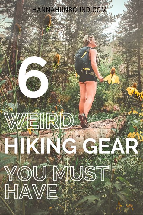 Buying hiking gear can be a daunting task. There are so many new items coming out everyday, with some of them being totally unnecessary and others changing your hiking game forever. In this blog I give you the 6 pieces of unique hiking gear that I believe will make your hiking career more fun, comfortable, and safe for years to come! Thru Hiking Gear, Beginner Hiking Gear, Hiking Hacks For Women, Hiking Tips And Tricks, What To Bring On A Hike, Hiking Needs, Hiking Must Haves Women, Hiking For Beginners Woman, Pack For Hiking Trip