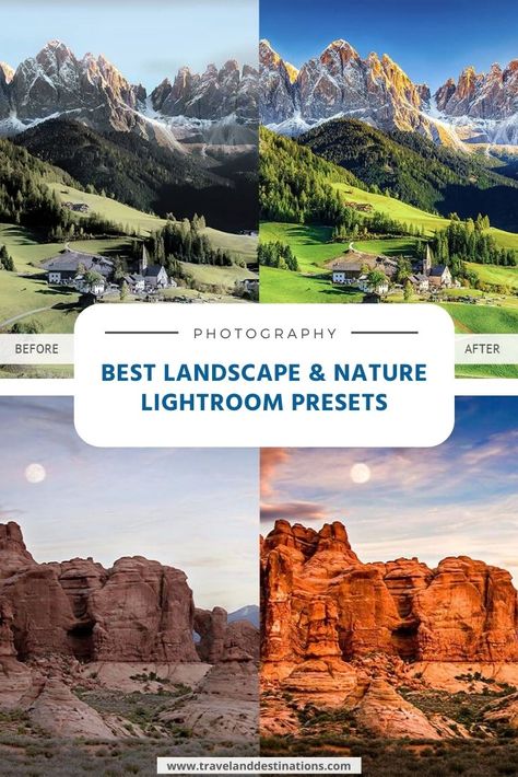 A pin for an article on the best landscape and nature presets Film Editing, Free Presets, Photo Filters, Instagram Filter, Photography Travel, For Desktop, Photo Filter, Lightroom Presets, Lightroom