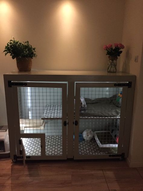 Diy Rabbit Cage Indoor Furniture, Rabbits House Indoor, Rabbit Cage Decor, Rabbit Hutches Indoor, Bunny Indoor House Ideas, Bunny House Decor, Indoor Rabbit Setup Diy, Rabbit Indoor House Ideas Diy, Diy Bunny Cage Indoor House Rabbit Ideas