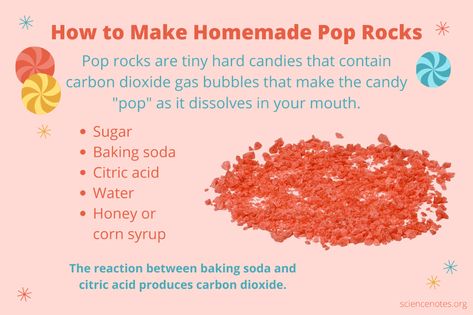 How to Make Homemade Pop Rocks Candy Pop Rocks Frosting, Flavored Rock Candy Recipe, Homemade Pop Rocks Candy Recipes, Pop Rock Cake, Pop Rocks Recipe, Pop Rock Recipes, Kool Aid Rock Candy, How To Make Rock Candy, Crunchy Mum