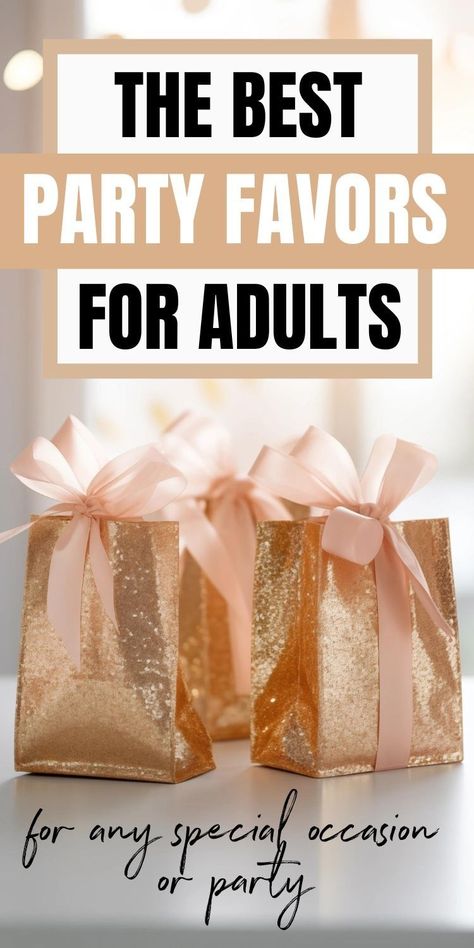 The Best Adult Party Favors for any special occasion Check more at https://beautyfashionideas.com/bridal/the-best-adult-party-favors-for-any-special-occasion/ Table Gifts For Guests Party Favors, Goodie Bags For Adults Events, Party Favor For Adults Birthday, Favors For Women's Luncheon, Party Favor Snack Ideas, 40th Birthday Guest Gifts, Unisex Goodie Bag Ideas, 40th Birthday Party Gift Bag Ideas, Fancy Party Favors For Adults