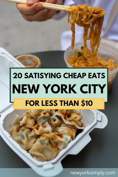 Cheap Eats Nyc, Bagels Nyc, Best Food In Nyc, Best Pizza In Nyc, New York Trip Planning, Food In Nyc, New York City Food, New York Restaurants, Visiting New York City