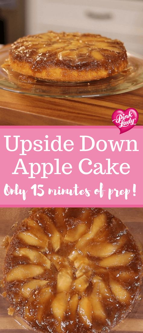 Upside Down Apple Cake Recipe - The Produce Moms Apple Upside Down Cake, Upside Down Apple Cake, Autumn Baking, Rosh Hashana, Apple Cake Recipes, Homemade Cake Recipes, Easiest Apples, Köstliche Desserts, Apple Desserts