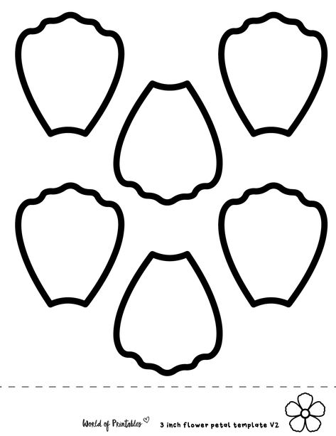 Sunporch Decor, Free Flower Petal Template, Create Paper Flowers, Bunny Ears Template, Embroidery Outline, Blue Bathrooms, Poppy Template, Petal Template, Flower Templates Printable Free