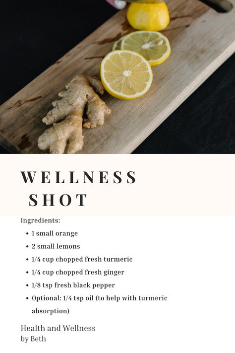 Kickstart your day with this powerful, homemade wellness shot! Packed with antioxidants from turmeric, ginger, and citrus, this easy 5-ingredient recipe boosts immunity and energy. Perfect for detox and inflammation relief. Learn how to make this natural health elixir in minutes! #WellnessShot #HealthyDrink #TurmericGinger Tumeric Water Morning Benefits, Morning Elixir Drinks, Homemade Health Shots, Tumeric Ginger Lemon Shots Benefits, Healthy Shots Detox Health, Turmeric Shot Recipes, Homemade Immunity Shots, Energy Shots Homemade, Ginger Lemon Shot Recipe