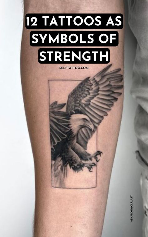 Tattoo Strong Symbol, Meaningful Symbolic Tattoos Strength, Small Tattoos For Guys With Meaning, Wrist Tattoo For Men Unique, Tattoo And Meanings, Tattoos That Symbolize Strength, Tattoo Representing Strength, Eagle Tattoo Meaning, Mens Small Tattoo Ideas