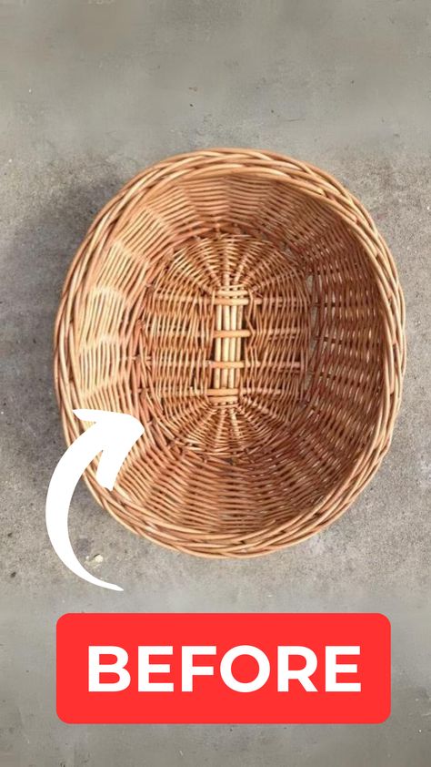 Unleash your inner artist and give your old rattan baskets a makeover they deserve! 🎨 Follow our step-by-step tutorial to revamp and transform your thrift store finds into stunning storage or decor solutions! 🏡 How To Decorate A Basket, Wicker Basket Makeover, Dollar Tree Kitchen, Storage Baskets Diy, Basket Makeover, Old Wicker, Old Baskets, Kid Friendly Crafts, Creative Diy Gifts