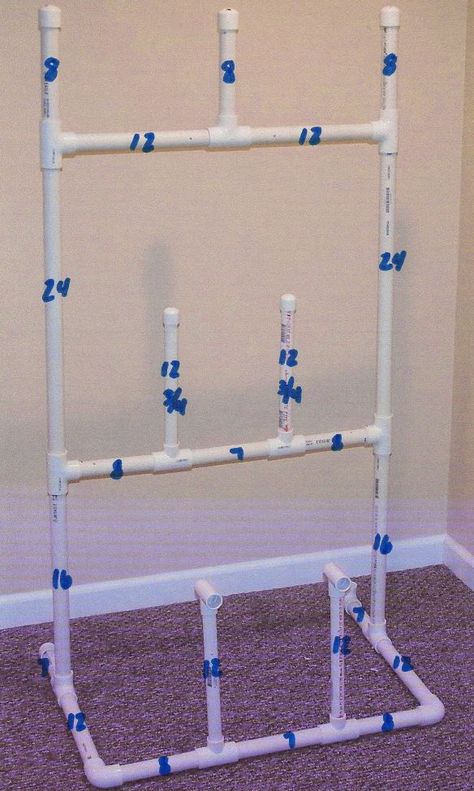 Hockey drying rack - The Perfect Man Cave Gear Drying Rack, Hockey Gear Drying Rack, Hockey Equipment Drying Rack, Hockey Equipment Storage, Hockey Drying Rack, Hockey Organization, Hockey Diy, Hockey Crafts, Diy Hat Rack