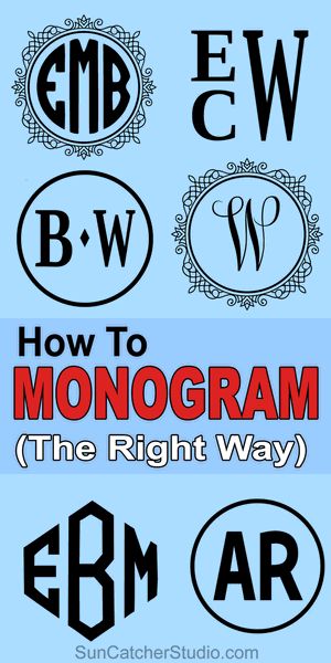 How to Monogram (Order of Initials, Wedding Gifts) Cricut Monogram Ideas Initials, Embroidery Monogram Fonts Initials, How To Monogram Initials, Initial Monogram Ideas, Name Monogram Ideas, Monogram Fonts Initials, Monogram Design Initials, Wedding Monogram Ideas Initials, Two Letter Monogram Initials