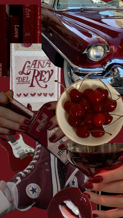 Cherry red 🍒♥️ #cherryred #redaesthetic #lanadelrey Red Inspo Aesthetic, Cherry Red Astethics, Cherry Red Aesthetics, Cherry's Aesthetic, Burnt Red Aesthetic, Cherry Red Aesthetic Vintage, I See Red Aesthetic, Red Cherries Aesthetic, Red Cafe Aesthetic