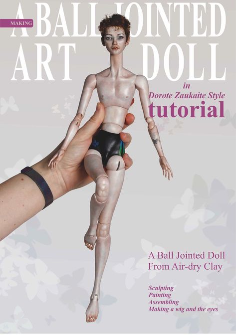 BJD tutorial | dorotesdolls.etsy.com/listing/1621292296 | Dorotesdolls | Flickr Ball Jointed Dolls Tutorial, Bjd Dolls Tutorial, Modelling Tips, Fashion Tutorial, Jointed Dolls, Doll Tutorial, Sculpting Clay, Wig Making, Fairy Dolls