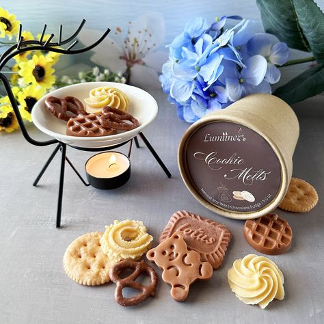 Cookies Wax Melts Dessert Wax Melts Natural Soy Wax Gift for Her Scented Wax Melts Home Decor Food Shape Wax Melts Food Wax Melts, Wax Melts Packaging, Candle Making Wax, Handmade Wax Melts, Food Shapes, Baked Treats, Scented Sachets, Sugar Crystals, Vanilla Chocolate