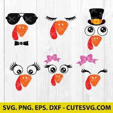 Turkey Face Svg, Turkey Girl, Turkey Head, Turkey Clipart, Turkey Svg, Turkey Face, Cha Ching, Thankful Thanksgiving, Thanksgiving Svg