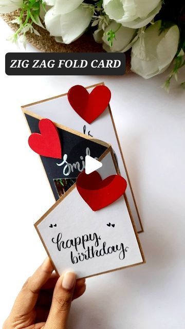 Birthday Gift Ideas Card, Diy For Friends Birthday, Folding Greeting Cards, Greeting Cards Handmade Birthday For Him, Birthday Greeting Cards Diy, How To Make Birthday Cards Step By Step, Handmade Bday Card Ideas, Brother Birthday Card Ideas Handmade, Greeting Cards Handmade For Birthday