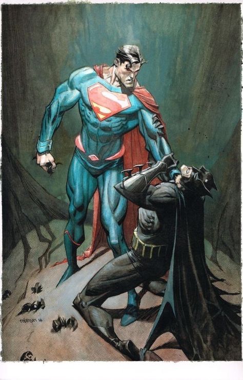 Super man vs batman Superman Comic Art, Poster Marvel, Andrew Robinson, Superman Gifts, Superman Man Of Steel, Superman Art, Superman Comic, Univers Dc, Superman Wonder Woman