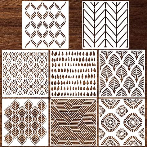 Amazon.com: 8 Pieces 12 x 12 Inch Herringbone Geometric Wall Stencil Modern Wall Stencils Wall Decor Reusable Film Decorative for Painting, Stencils for Walls, Wall Stencil Pattern (Chic Style) : Tools & Home Improvement Herringbone Wall Stencil, Stenciled Wall Decor, Geometric Wall Stencil, Modern Wall Stencil, Stencils For Walls, Herringbone Wall, Wall Stencil Patterns, Geometric Stencil, Painting Stencils