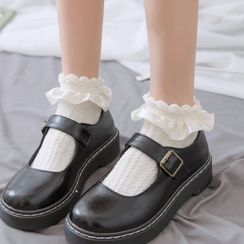 Aesthetic Socks, Cloth Ideas, Ruffle Socks, Ruffled Socks, Lace Socks, Pretty Clothes, Cute Socks, Dress Socks, Short Socks