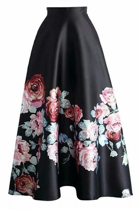 Áo Blu, Projek Menjahit, High Waisted Maxi Skirt, Blooming Rose, Looks Vintage, Skirt Outfits, Skirt Fashion, Look Fashion, Hijab Fashion