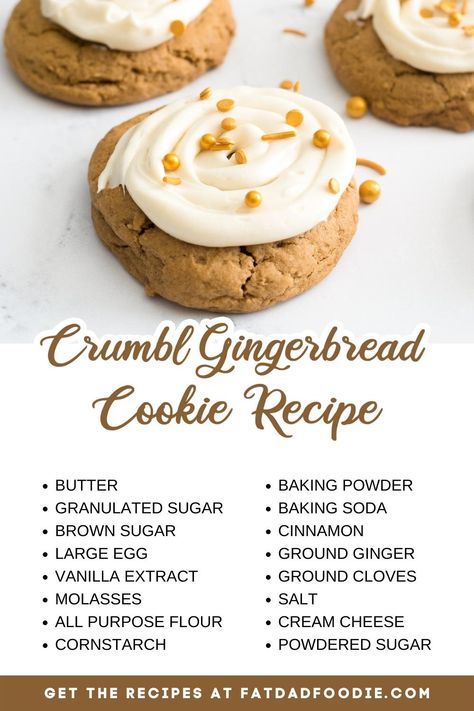 crumbl gingerbread cookie recipe ingredient list Crumbl Cookie Copycat Gingerbread, Crumbl Gingerbread Cake Cookie, Crumbl Gingerbread Cookie Copycat, Crumbl Cookie Copycat Molasses, Gingerbread Crumble Cookies, Crumble Gingerbread Cookie, Crumbl Christmas Cookie Copycat, Crumbl Gingerbread Cookie, Easy Ginger Bread Cookies