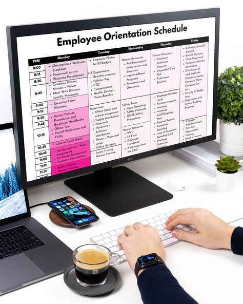 New Hire Checklist, New Hire Onboarding, Training Checklist, New Employee Orientation, Onboarding Template, Employee Onboarding, Business Printables, Startup Business Plan, Employee Training