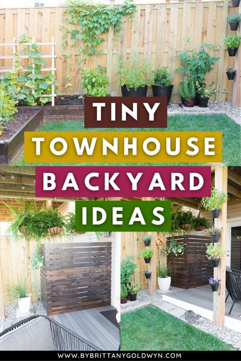 Got a small outdoor space and looking for tiny backyard ideas to make the most of it? My tiny backyard update will give you inspo to maximize your space! Tiny Backyard Ideas, Small Patio Ideas Townhouse, Townhouse Backyard, Tiny Backyard, Small Outdoor Patios, Urban Backyard, Backyard Design Ideas Budget, Small Yard Landscaping, Small Patio Garden