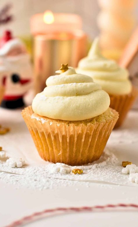 Easy Vanilla Cupcakes (4 Ingredients, No Eggs) - The Conscious Plant Kitchen Easy Desserts No Eggs, Desserts No Eggs, Eggless Cupcakes Recipes, Cupcakes No Eggs, Simple Easy Desserts, Eggless Cupcakes, Conscious Plant Kitchen, Vegan Royal Icing, Vegan Chocolate Frosting