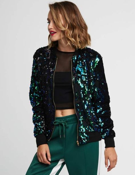 Sequin Jacket Outfit, Vneck Outfit, Glitter Jacket, Blond Amsterdam, Stefan Janoski, Fashion Tops Blouse, Women Fashion Edgy, Sequin Jacket, Festival Looks