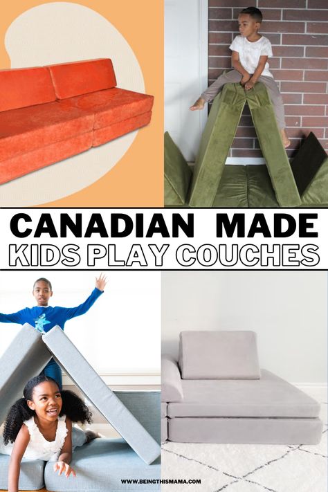 Tired of trying to snag a Nugget couch? Here are six Canada-based companies who are making kids play couches. Nugget Couch, Play Couch, Couch Ideas, Kids Couch, Soft Play Equipment, Baby Activities, Tired Of Trying, Foam Blocks, Playroom Ideas