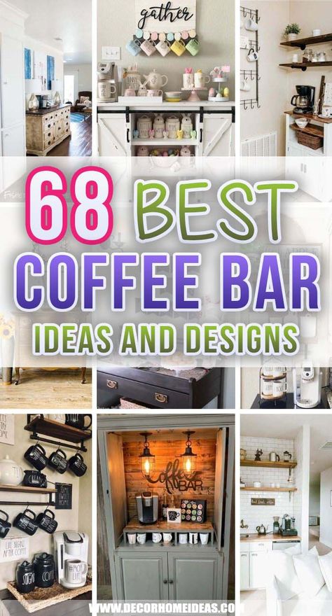 Home Coffee And Tea Bar Ideas, Coffee And Juice Bar Ideas At Home, Coffee Bar Area Ideas, Coffee Station Ideas Apartments, How To Decorate Coffee Bar, How To Set Up A Coffee Bar, Home Decor Coffee Bar, Decorating Ideas For Coffee Bar, Pretty Coffee Bar