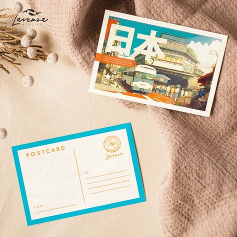 One great way to keep your travel dreams alive is by collecting postcards. ✈️🧳 Plus, it's a fun and easy way to bring a piece of the world into your home. Designing this one makes us feel like we're journeying through the land of the rising sun. 🇯🇵 Which postcard would you like to see next? #postcards #stationeryshop #stickershop Postcard Design Photography, Fun Postcard Design, Post Card Design Art, Aesthetic Postcard Design, Cute Postcard Design, Post Card Ideas Creative, Postcard Back Design, Postcard Design Ideas Creative, Collecting Postcards