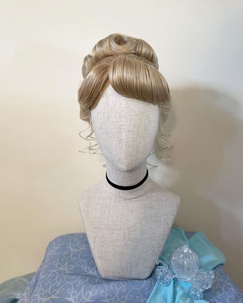 Cinderella Inspired Hair, Cinderella Updo, Cinderella Hairstyle, Deb Hair, Halloween Cinderella, Cinderella Wig, Cinderella Makeup, Fantasy Shoot, Disney Princess Wedding Dresses