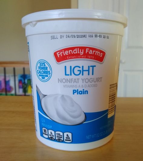 Friendly Farms Light Nonfat Plain Yogurt Aldi Store, Farm Light, Plant Based Yogurt, Probiotic Benefits, Whey Protein Concentrate, Low Fat Yogurt, Plain Yogurt, Sliced Almonds, Whole Milk