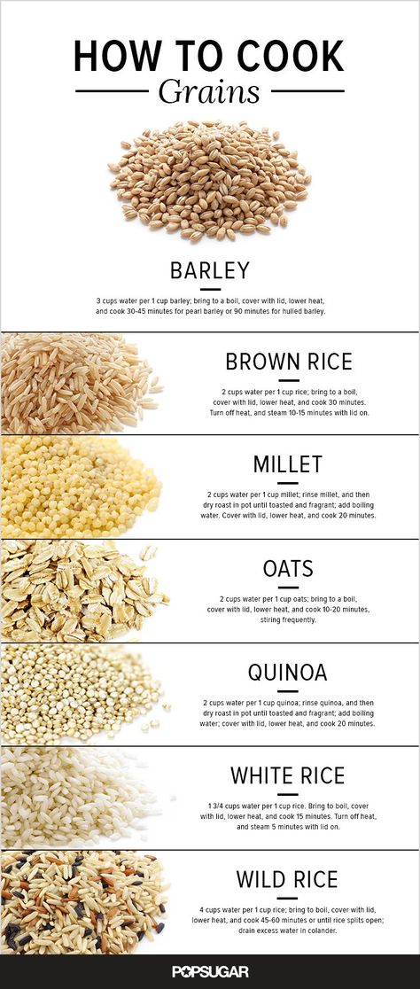 How to Cook Grains | POPSUGAR Food Ways To Eat Healthy, Metabolic Diet, Resep Diet, Fast Metabolism Diet, Fast Metabolism, Cooking Guide, Cooking Basics, Cooking Instructions, French Food