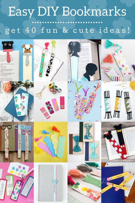 Easy Bookmarks, Bookmarks Scrapbooking, Library Party, Bookmarks Ideas, Fun Bookmarks, Homemade Bookmarks, Bookmark Crochet, Library Events, Planner Organisation