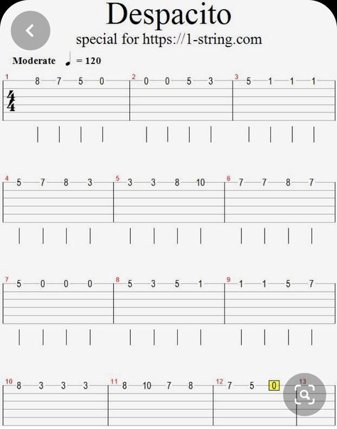 Guitar Number Notes, Guitar Song Chords Acoustic, Despacito Guitar Tab, Easy Tab Guitar Songs, Tabs Guitar Acoustic, Undertale Guitar Tab, Songs On Guitar Chords, Brazil Guitar Tab, Thunderstruck Guitar Tab