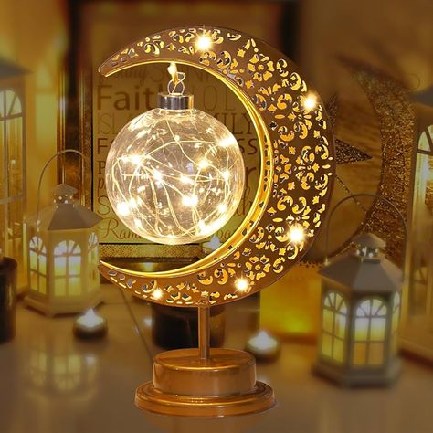 Moon Lamp for Ramadan Decorations, Mubarak Metal Ramadan Lights, Moon Bedside Lamps, Battery Powered Table Lamp, Ramadan Decorations for Home, Eid Decorations Moon Night Light, Moon Light for Kids : Amazon.co.uk: Lighting Kids Night Lights, Moon Lamp, Round Light, Moon Light, Lamp For Bedroom, Ramadan, Led Light, Night Light, Moon