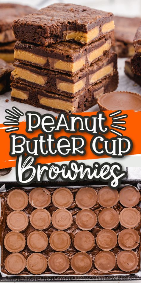 Brownie Box Mix Recipes Ideas, Box Brownie Mix Ideas, Homemade Brownie Recipe, Brownie Mix Recipes, Homemade Brownie Mix, Peanut Butter Cup Brownies, Peanut Butter Cups Recipe, Homemade Brownie, Brownies Recipe Homemade