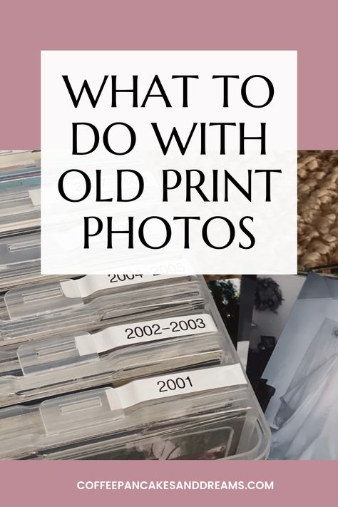 how to organize print photos Saving Photos Ideas, What To Do With Family Photos, Organize Pictures, Old Photo Storage Ideas, How To Store Picture Frames, Store Photos, How To Organize Family Photos, What To Do With Photos Prints, Organize Photos