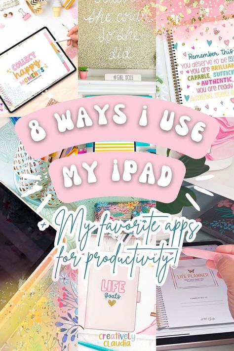 8 WAYS I USE MY IPAD IN 2023 💗 | + My Favorite Apps for Productivity 🌿 Widget Apps For Ipad, Planning Tools, Ipad For Business, Ipad Things To Do, Planners For Ipad, Ipad Apps Must Have Organization, Things To Do On My Ipad, Things To Do On An Ipad, Things To Do On Your Ipad When Bored