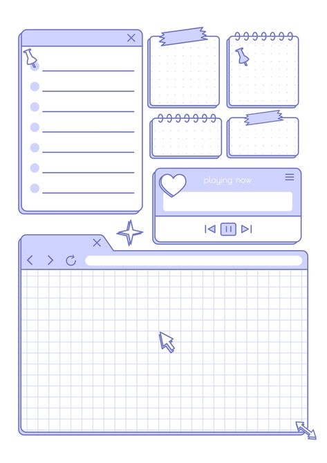 Journal Items Printable, Printouts For Journal, Kilonotes Sticker, Sticker For Journal Free Printables, Aesthetic Journal Printables, Stickers For Notes Aesthetic, Cute Stickers For Notes, Goodnotes Stickers Free Png Cute, Cute Stickers Printable Kawaii Planners