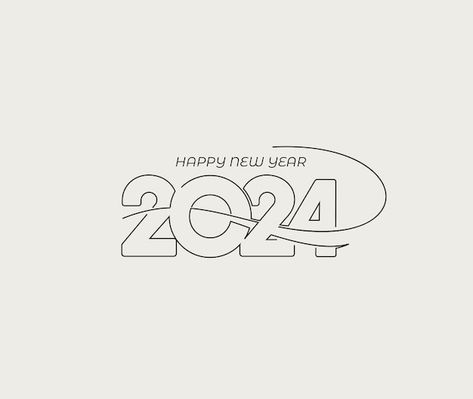 Happy New Year Typography, New Year Typography, Text Typography, 달력 디자인, Sale Sign, Happy New Year Design, Happy New Year Cards, Happy New Year 2024, New Years Poster