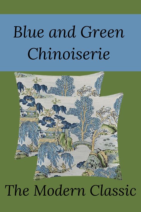 Chinoiserie Pillow Covers 22x22 Inch Set of 2, Asian Scenic Blue and Kelly Green Throw Pillows Farmhouse Chinoiserie Decorative Pillowcase Linen Cushion Cover for Home Sofa Bedroom Outdoor #Toile #chinoiserie #classic #elegant #timeless Chinoiserie Bedroom Ideas, Chinoiserie Bedding, Coastal Chinoiserie, Chinoiserie Bedroom, Decorating With Chinoiserie, Chinoiserie Pillow Covers, Chinoiserie Pillows, Green Chinoiserie, Chinoiserie Pillow