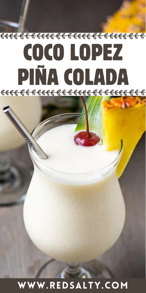 Coco Lopez Piña Colada recipe is a yummy, tropical treat. It's like a mini vacation in a glass.
#PiñaColada #CocoLopez Coco Lopez Pina Colada, Pina Colada Recipe Coco Lopez, Vaifala Recipe, Applesauce Shot, Ube Polvoron Recipe, Piña Colada Recipe, Tropical Snacks, Polvorones Recipe, Peach Tea Recipe