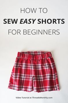 Pajamas Shorts Pattern, Shorts Pattern Sewing, Boxer Shorts Pattern, Easy Sewing Patterns Free, Shorts Pattern Free, Shorts Pattern Women, Sewing Shorts, Beginner Sewing Patterns, Sewing Machine Projects