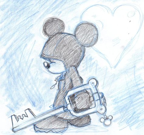 King Mickey Kingdom Hearts Mickey Mouse, King Mickey Kingdom Hearts, Kingdom Hearts Sketch, Mickey Kingdom Hearts, Kingdom Hearts Drawing, Kingdom Hearts Mickey, Mickey Sketch, Kingdom Hearts Tattoo, Kingdom Hearts Worlds